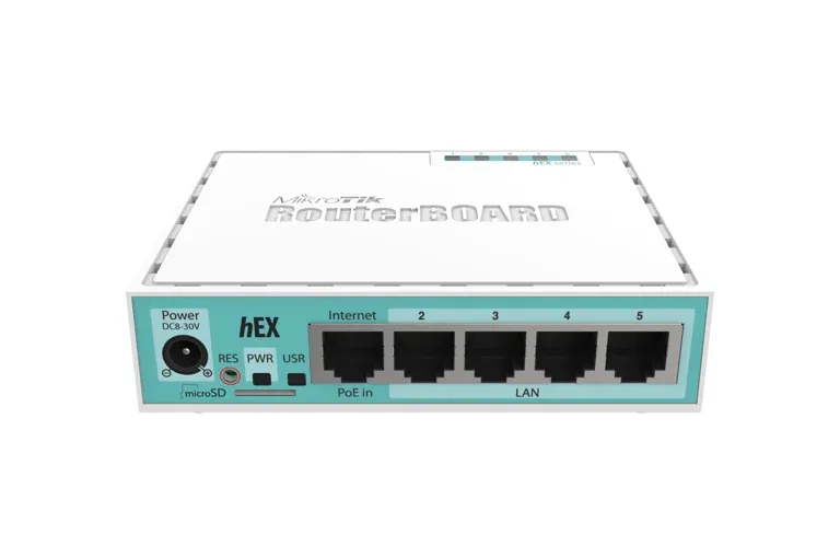 MikroTik RB750Gr3 router