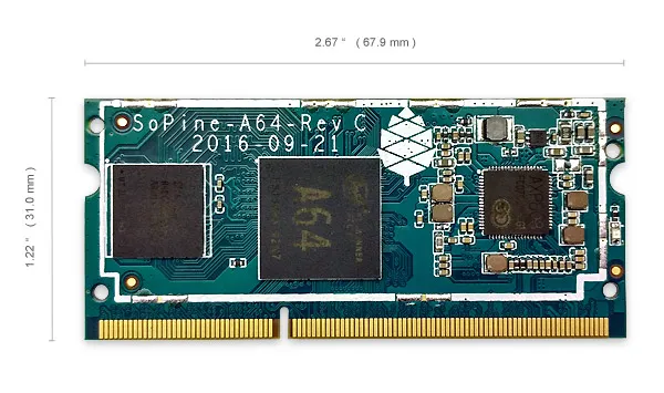 Pine64 SOPINE A64 Baseboard router