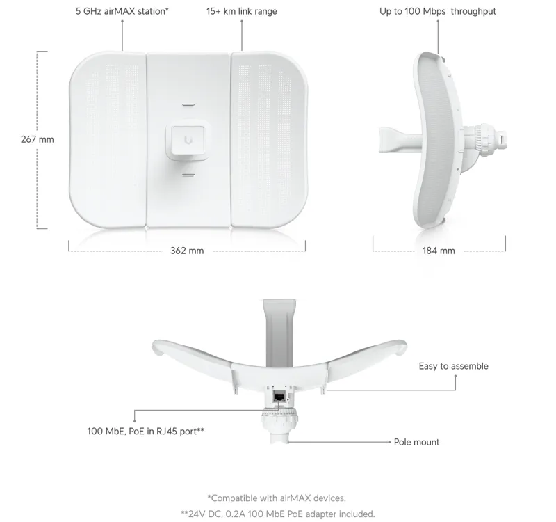 Ubiquiti LiteBeam M5 router